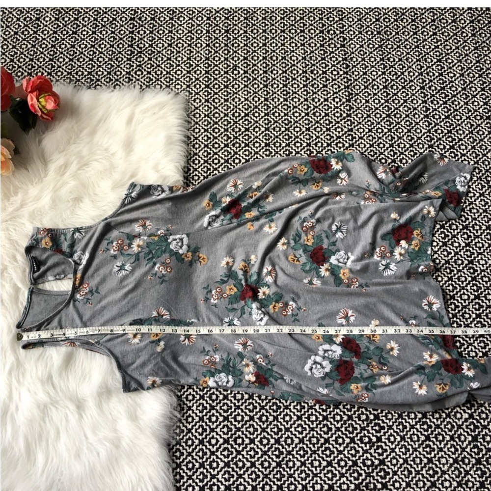Torrid Grey & Rust Floral Dress - Picture 6 of 6